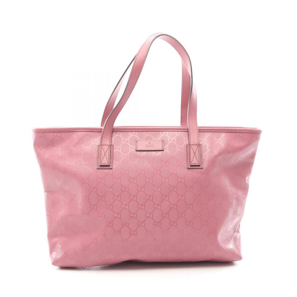 GUCCI Pink Leather Tote Bag - Picture 1 of 10
